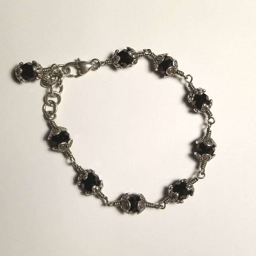 Brighton Silver with Black Bracelet